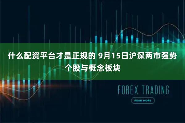 什么配资平台才是正规的 9月15日沪深两市强势个股与概念板块