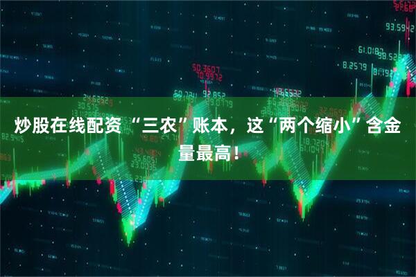 炒股在线配资 “三农”账本，这“两个缩小”含金量最高！