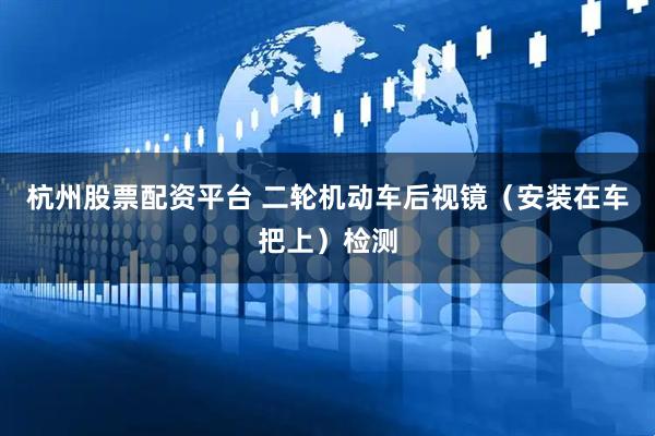 杭州股票配资平台 二轮机动车后视镜（安装在车把上）检测